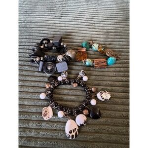 Treska Beaded Bracelet Set Boho Chic Charm Stretch‎ Costume Jewelry